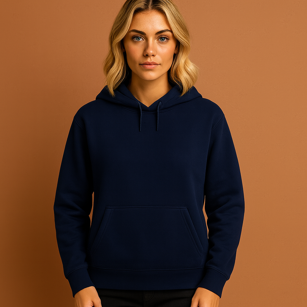 Effen hoodie voor dames in diverse kleuren, ideaal voor casual outfits en dagelijks gebruik.