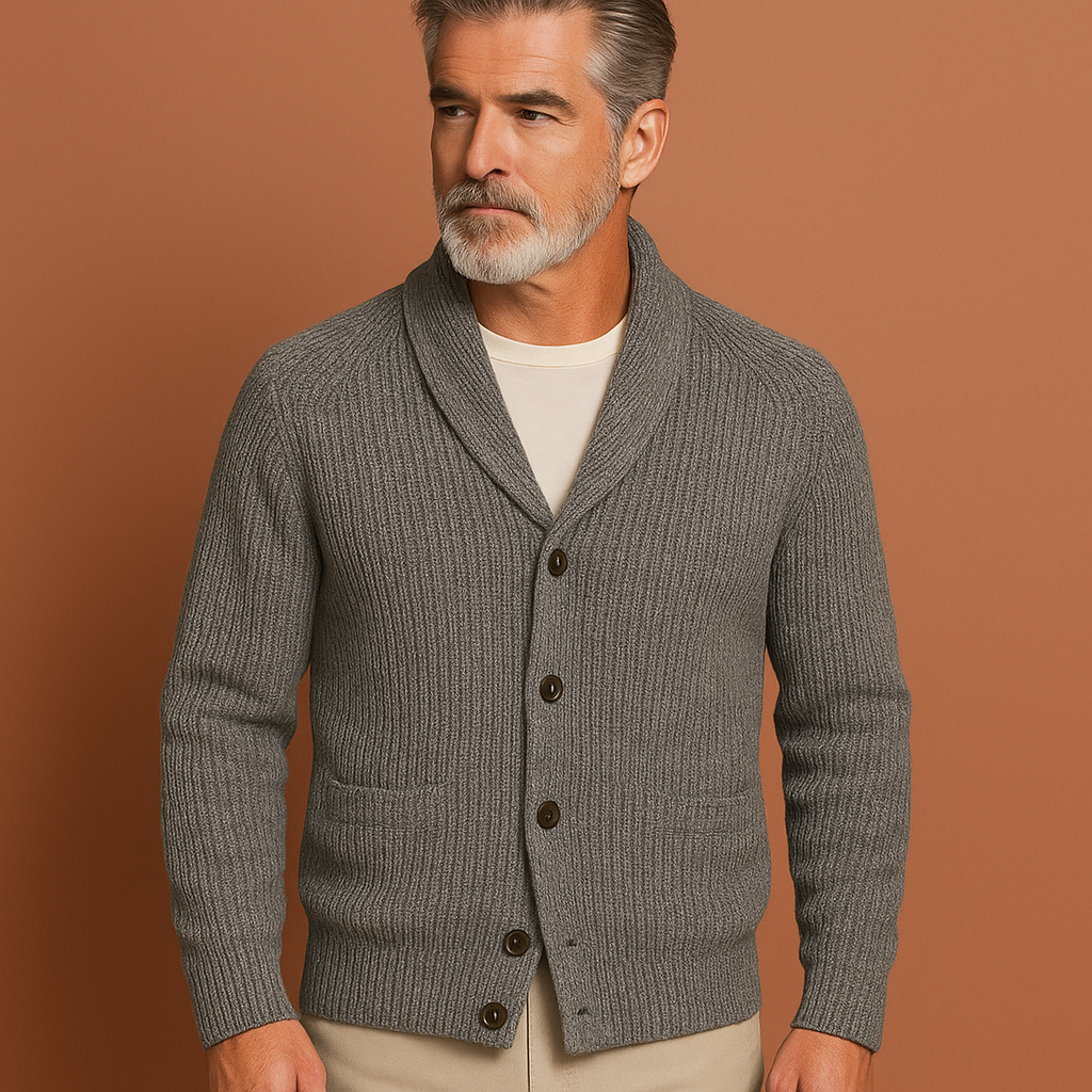 Vintage V-hals herenvest voor heren in grijs met slanke pasvorm en klassiek ontwerp voor warme en stijlvolle outfits.