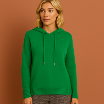 Groene hoodie voor dames met een casual pasvorm, ideaal voor dagelijks gebruik en comfortabele outfits.