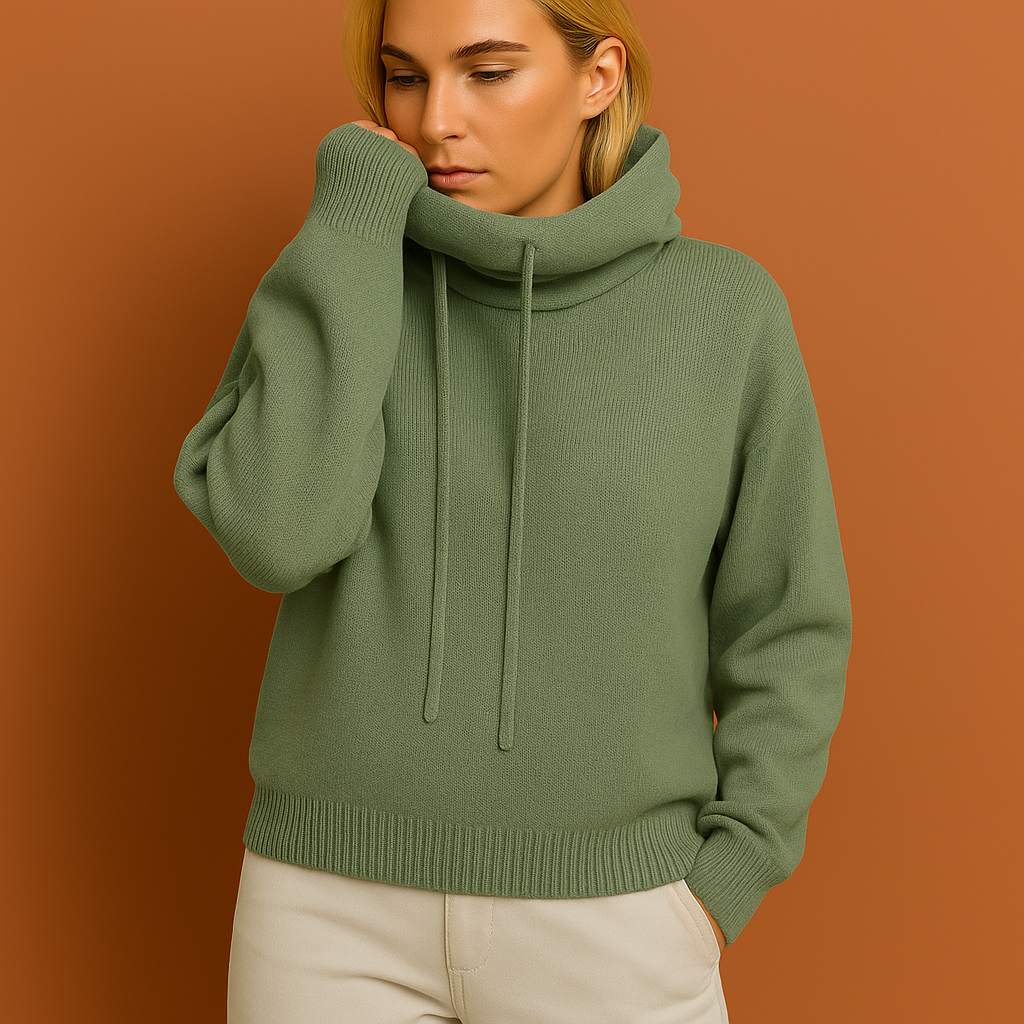 Groene zachte dames hoodie met comfortabele pasvorm, ideaal voor casual dagen en koude seizoenen.