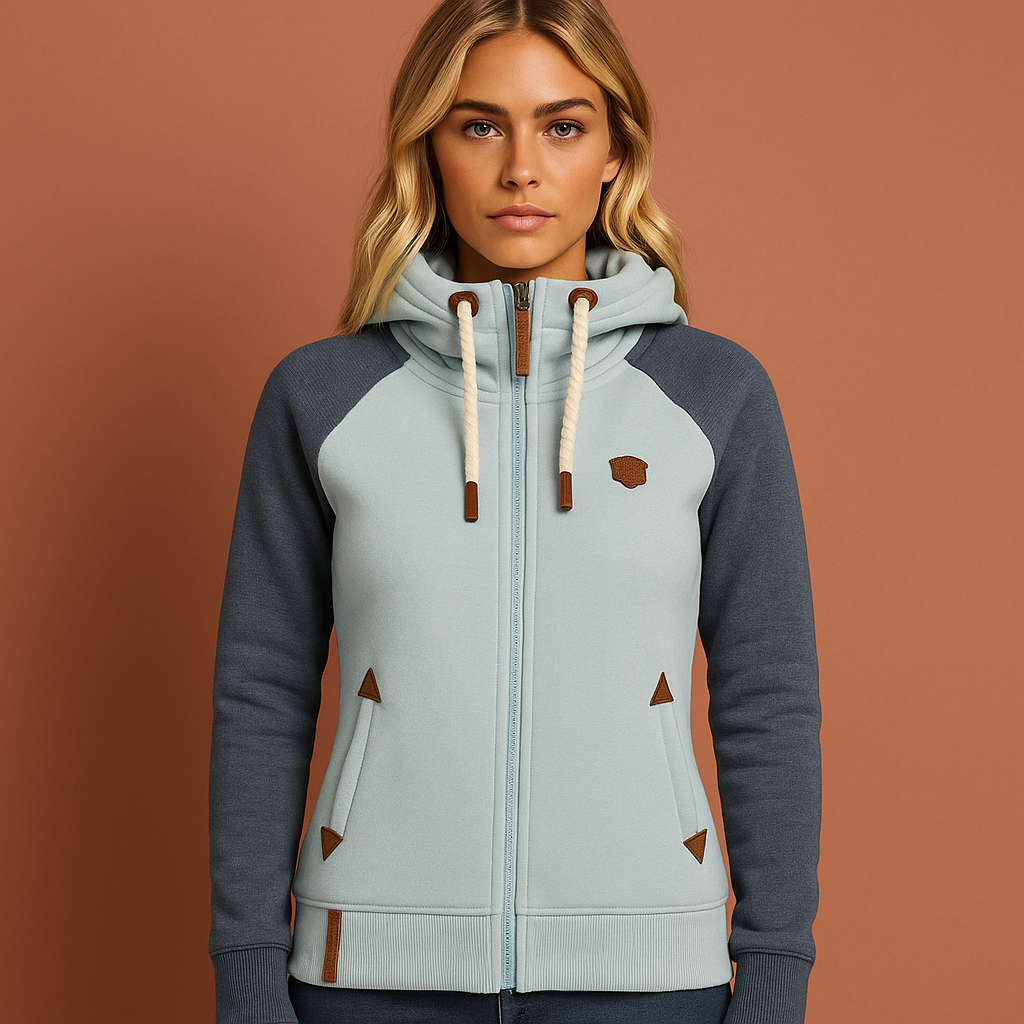 Lichtblauw stijlvol damesvest met elegante pasvorm, ideaal voor dagelijks gebruik en casual outfits.