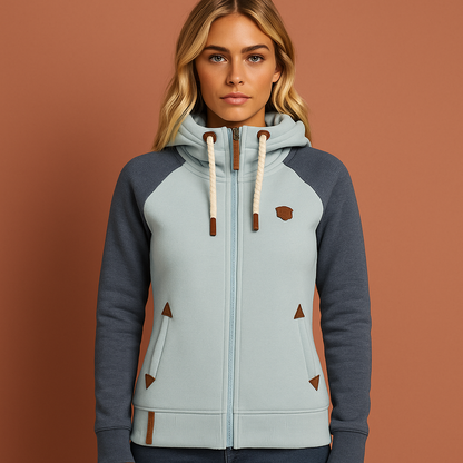 Lichtblauw stijlvol damesvest met elegante pasvorm, ideaal voor dagelijks gebruik en casual outfits.