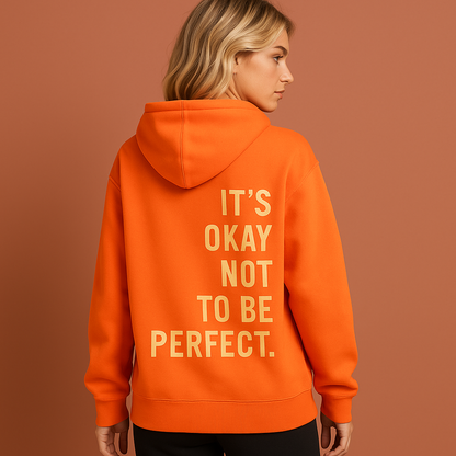 Lange hoodie voor dames in oranje kleur met comfortabele pasvorm, ideaal voor koude dagen en casual outfits.