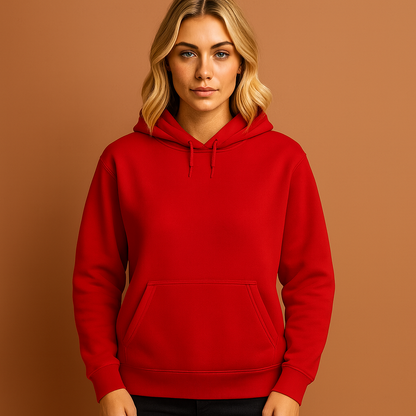 Effen hoodie voor dames in diverse kleuren, ideaal voor casual outfits en dagelijks gebruik.