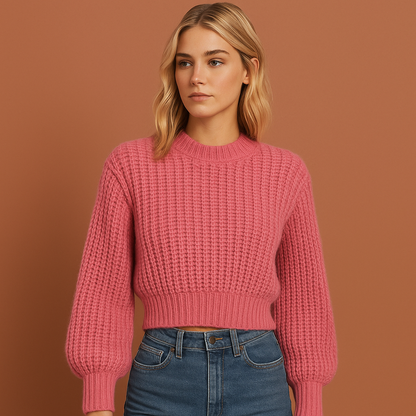 Roze damestrui met moderne uitstraling en comfortabele losse pasvorm, ideaal voor een stijlvolle casual look.