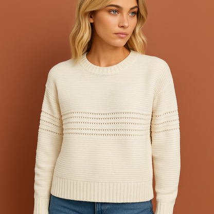 Witte damestrui met comfortabele pasvorm en elegante uitstraling, ideaal voor casual en stijlvolle outfits.