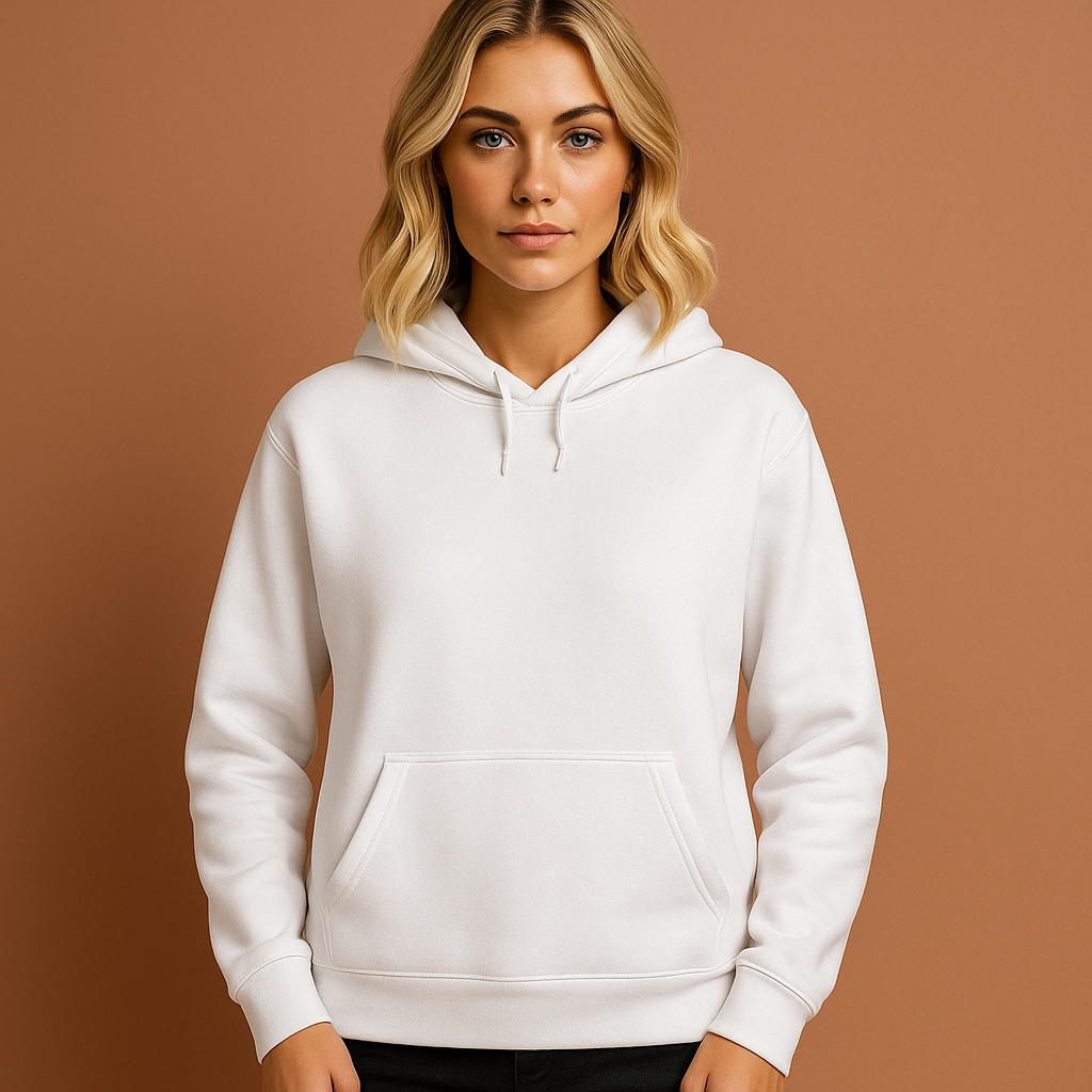 Effen hoodie voor dames in diverse kleuren, ideaal voor casual outfits en dagelijks gebruik.