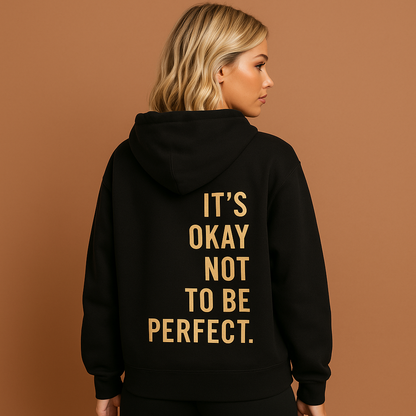 Lange hoodie voor dames in zwarte kleur met comfortabele pasvorm, ideaal voor koude dagen en casual outfits